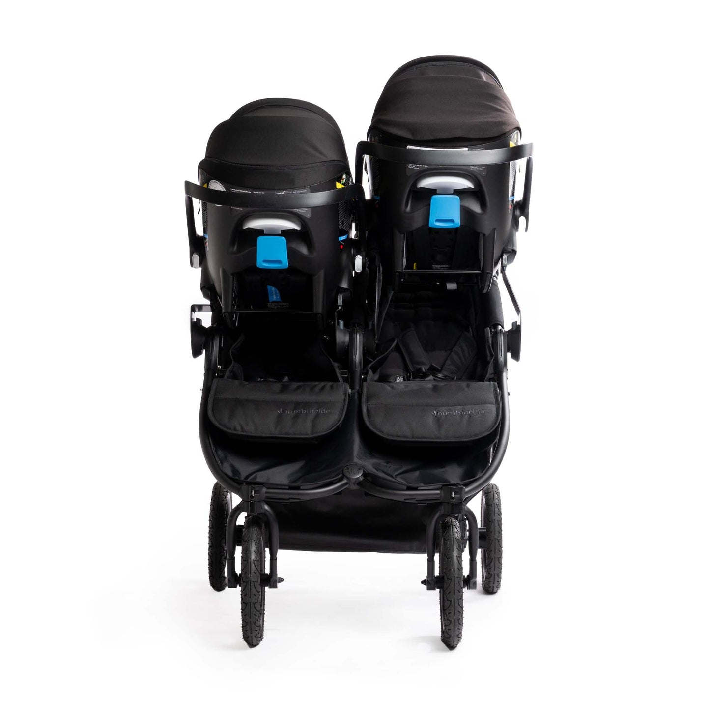 Indie Twin With Dual Car Seats Attached - Clek - Front View - 24