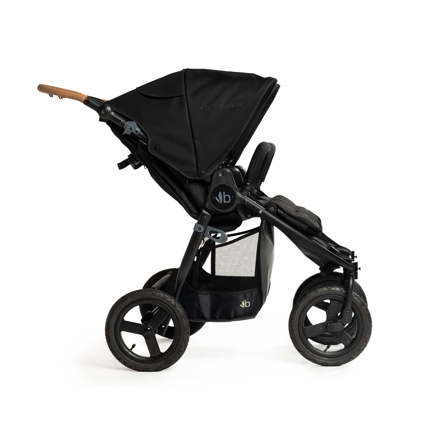 Indie Twin - 24 - Black -Bumper Bar Set - Attached - Profile View