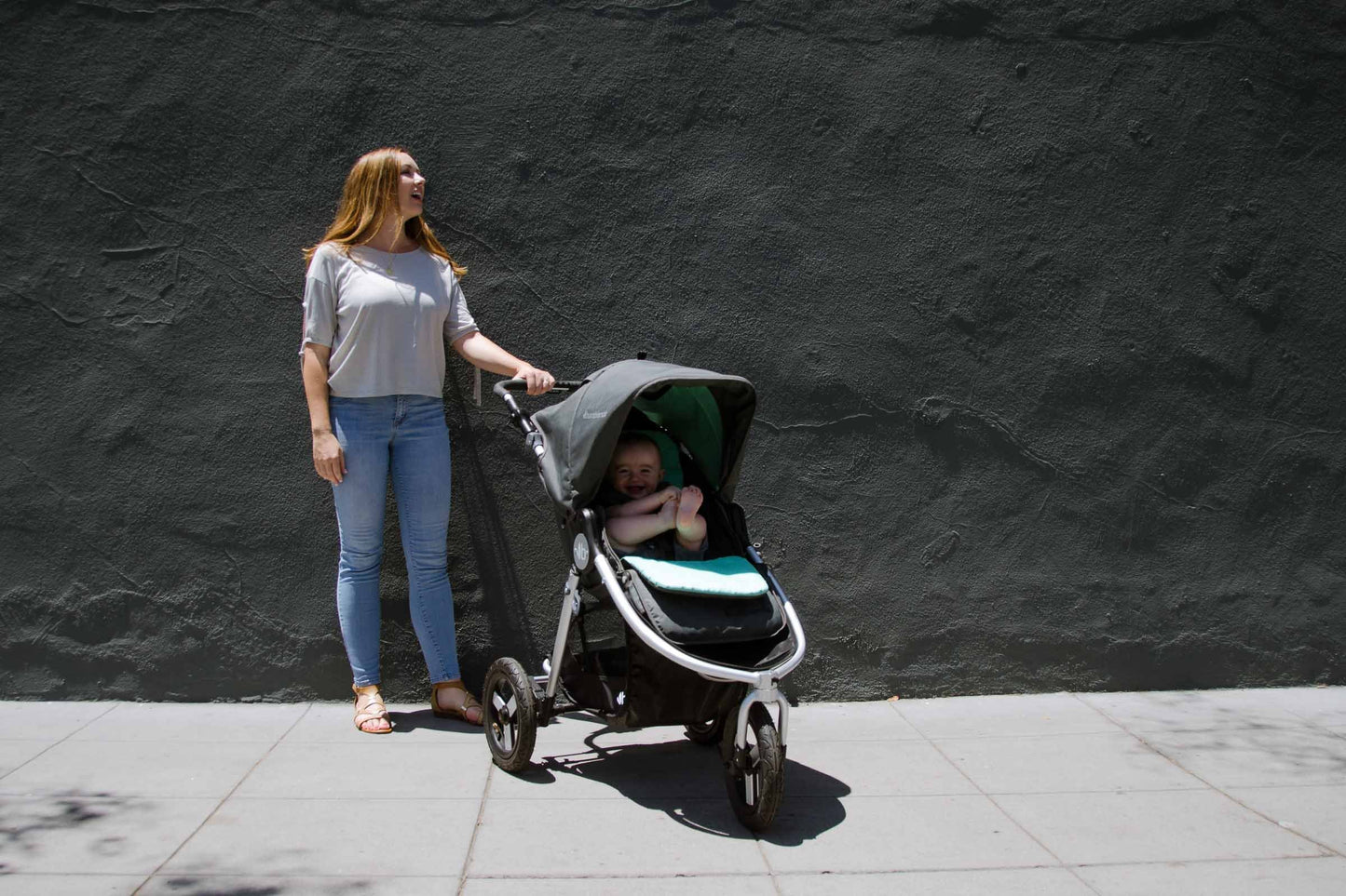 Bumbleride Reversible Seat Liner on Dawn Grey Indie Global