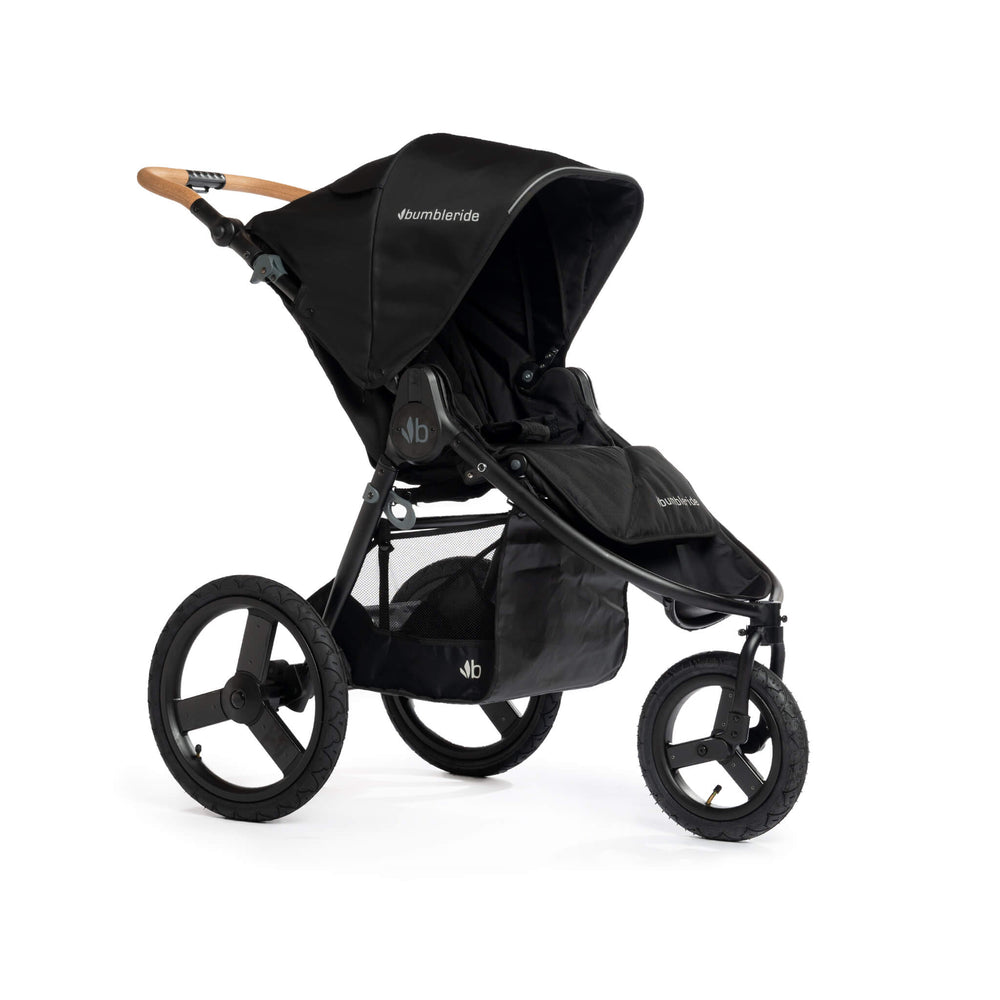 Bumbleride - Speed - Black - 3/4th View - Jogging Stroller - 2024 Collection