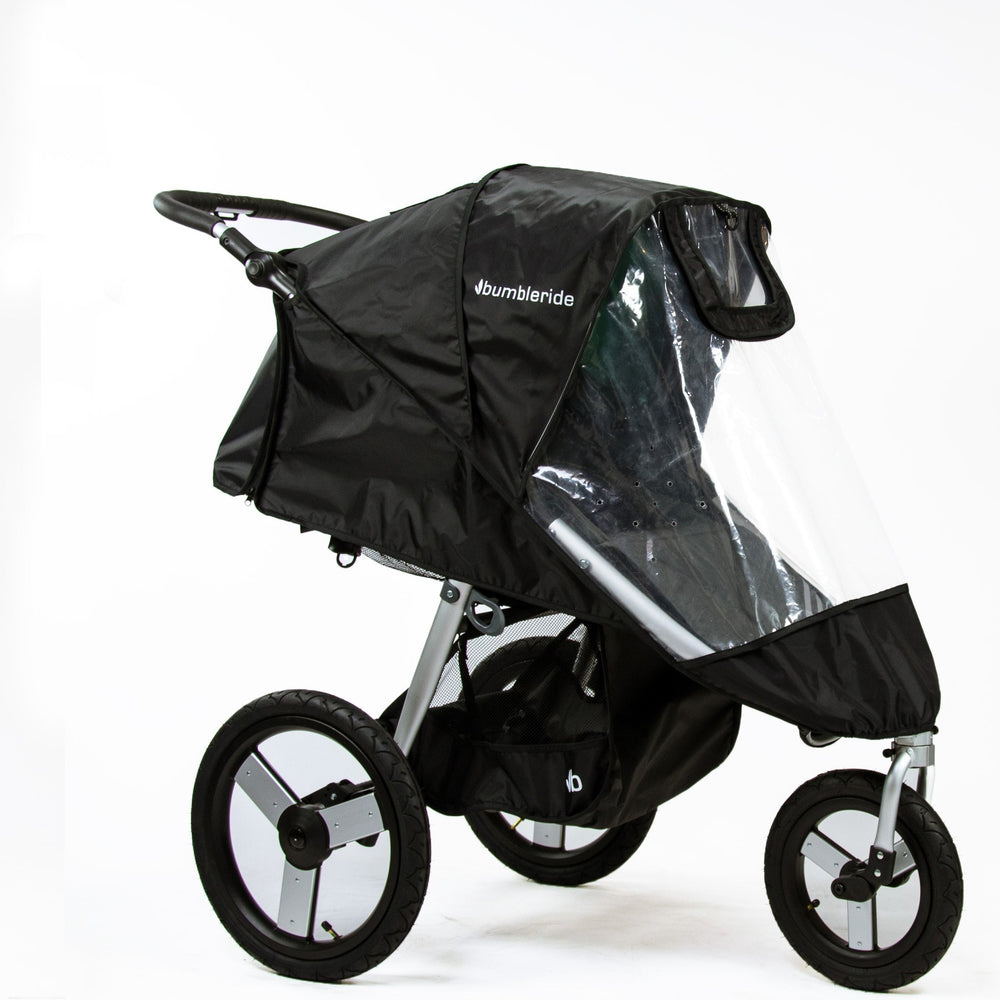 
                      
                        Bumbleride Rain Cover on Speed Jogging Stroller
                      
                    