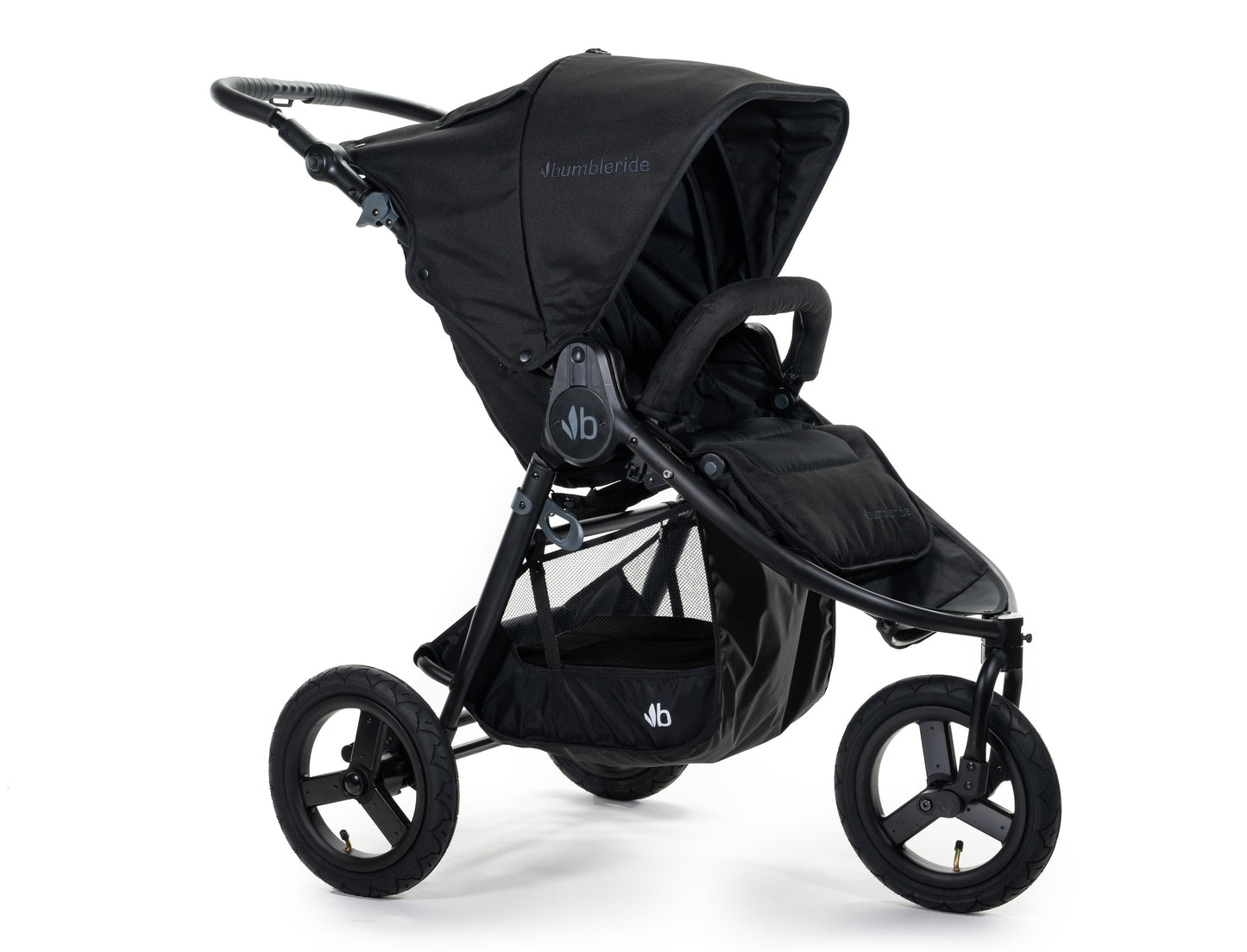2020 Bumbleride Indie All Terrain Stroller in Matte Black - Front