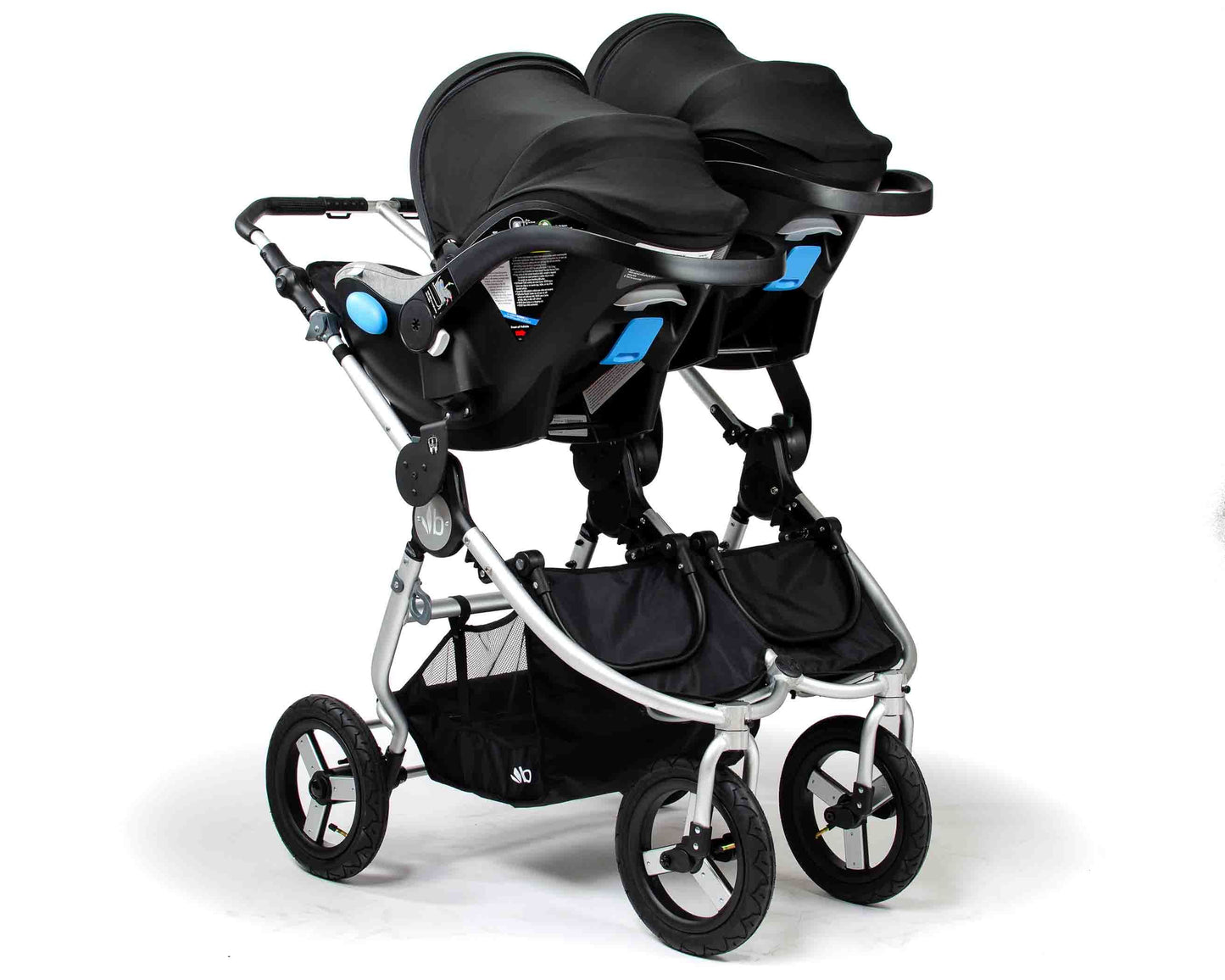 2 Clek Liings on Bumbleride Indie Twin Stroller No Fabric (Optional) Adapter SET