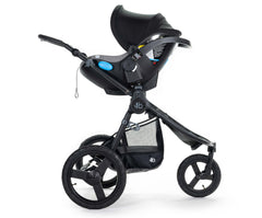 2020 Bumbleride Speed Jogging Stroller with Matte Black frame with Indie / Speed Car Seat Adapter with Clek Liing Attached (fabric removal optional) - Global