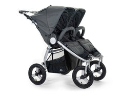 2020 Bumbleride Indie Twin Double Stroller in Dawn Grey - Front