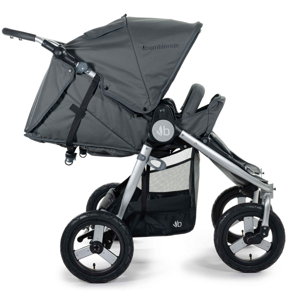 
                      
                        2020 Bumbleride Indie Twin Double Stroller in Dawn Grey - Infant Mode - Global
                      
                    