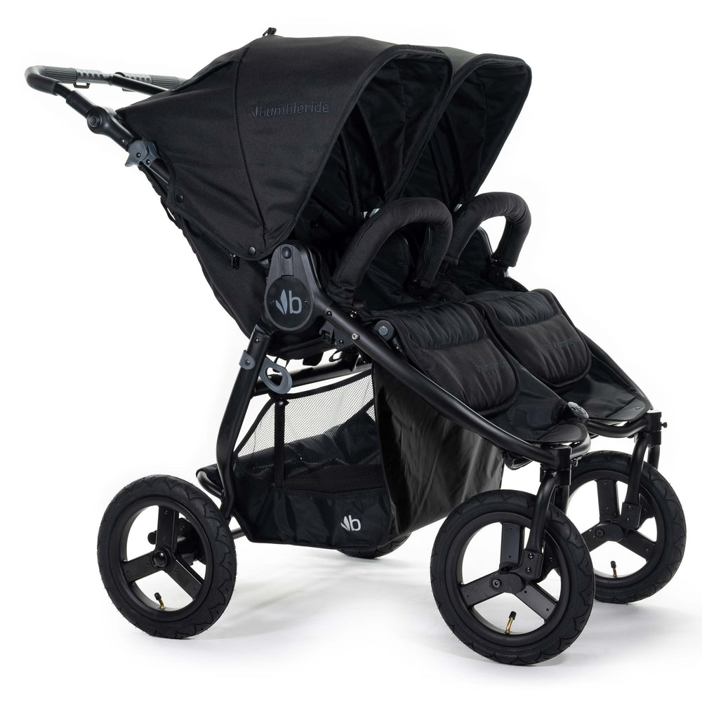 2020 Bumbleride Indie Twin Double Stroller in Matte Black - Front